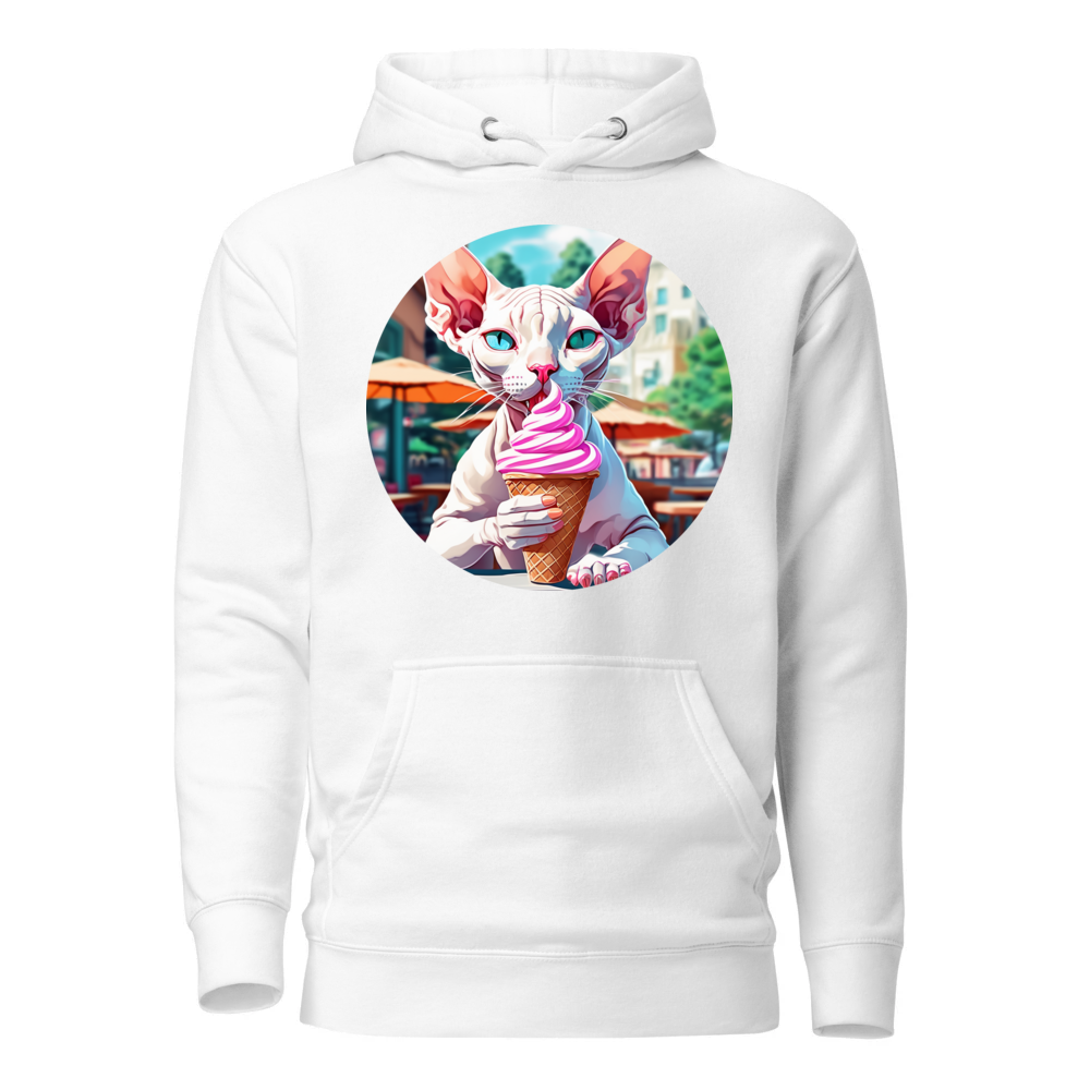 PugMug Custom White Sphynx Cat Hoodie