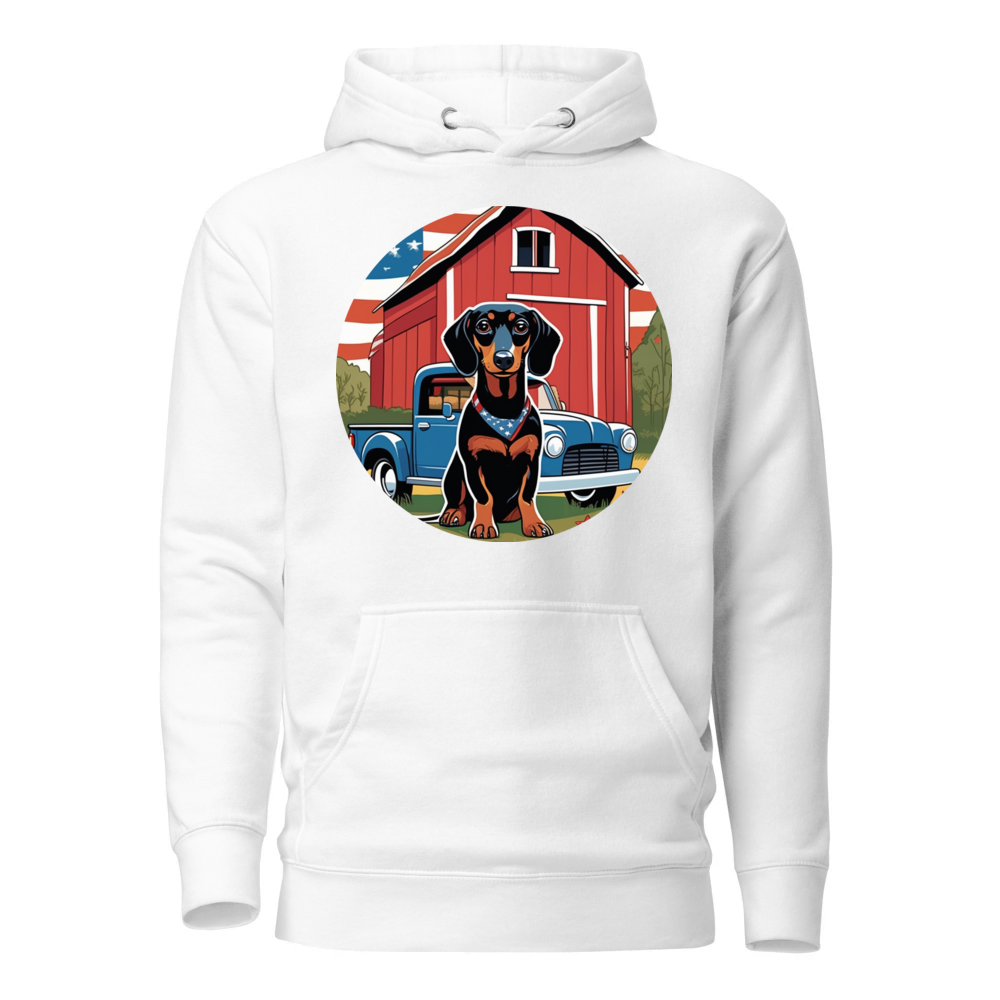 PugMug Custom Black Dachshund Hoodie