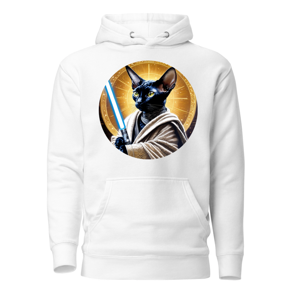 PugMug Custom Black Devon Rex Cat Hoodie