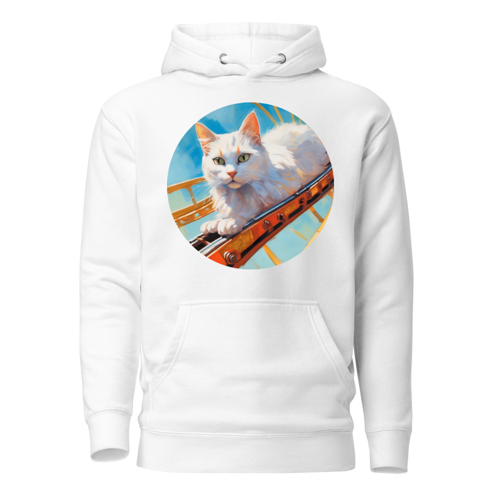 PugMug Custom White Companion Cat Hoodie