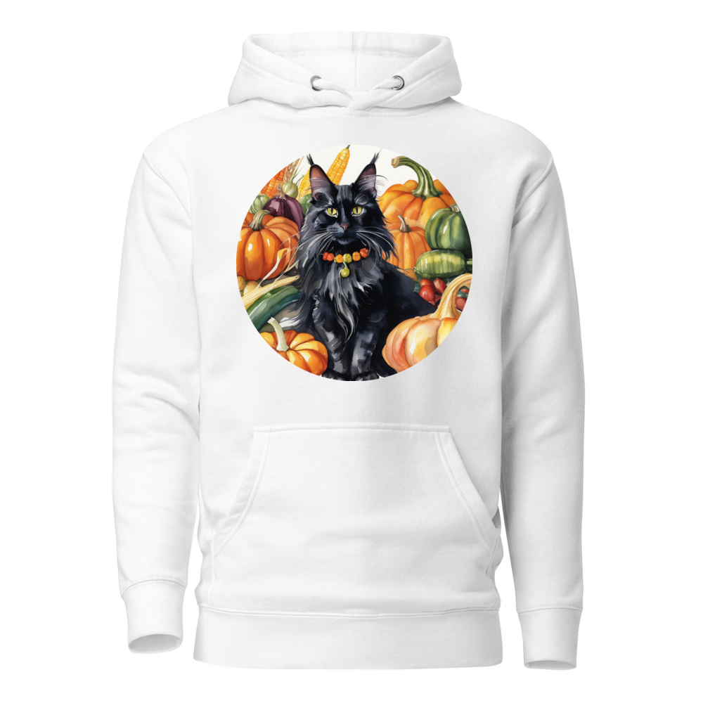 PugMug Custom Black Maine Coon Cat Hoodie