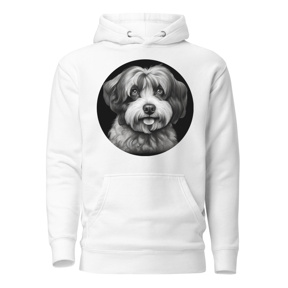 PugMug Custom Black-and-white Havanese Dog Hoodie