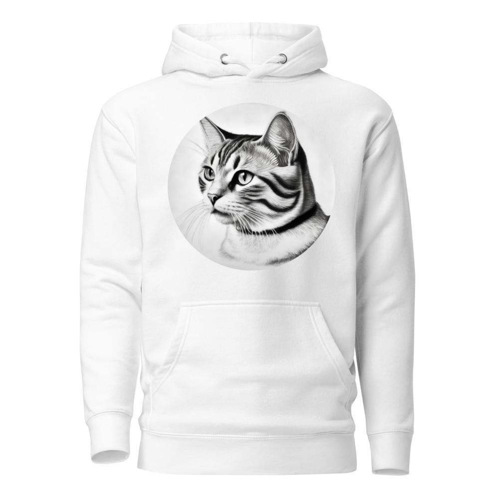 PugMug Custom White American Shorthair Cat Hoodie