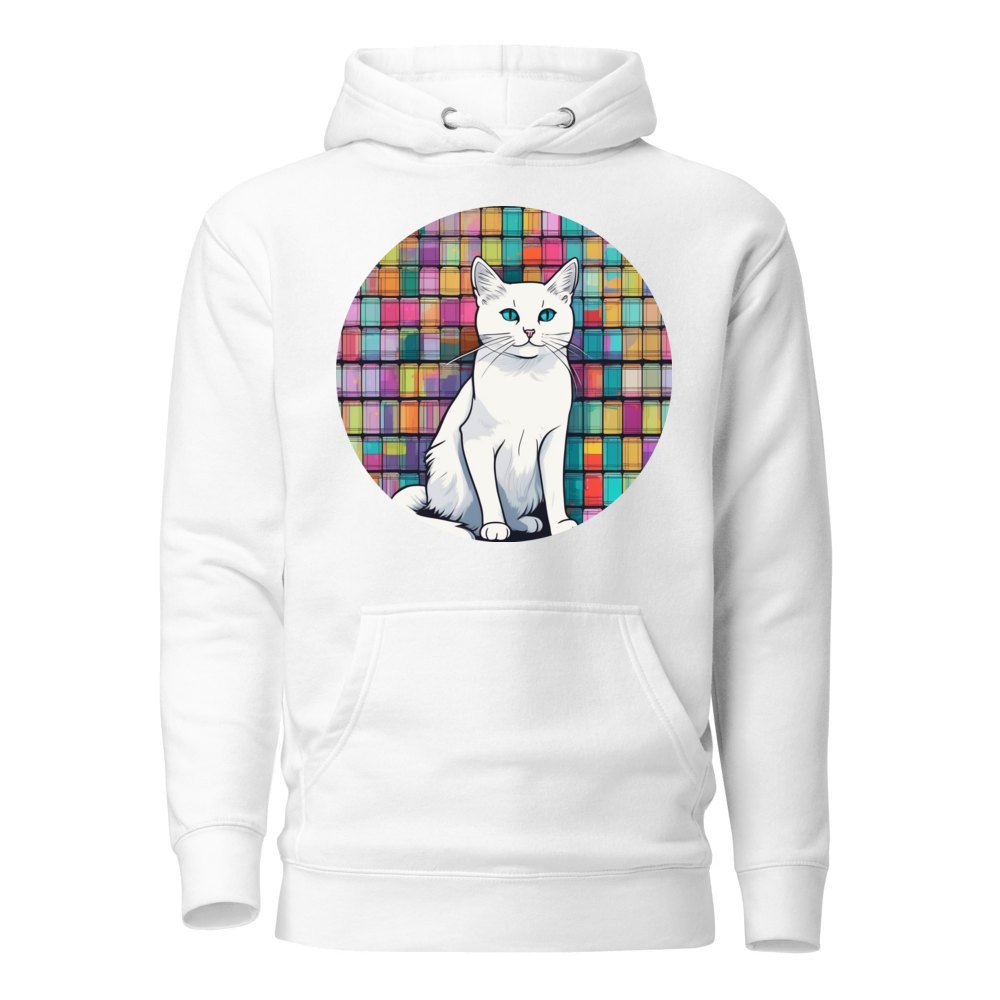 PugMug Custom White Companion Cat Hoodie