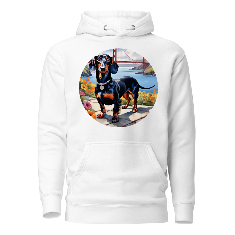 PugMug Custom Black Dachshund Hoodie