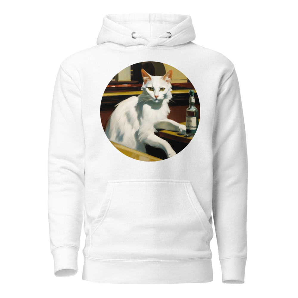 PugMug Custom White Companion Cat Hoodie