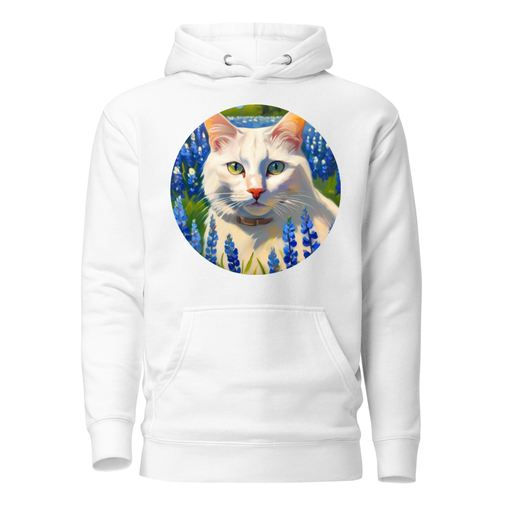PugMug Custom White Companion Cat Hoodie