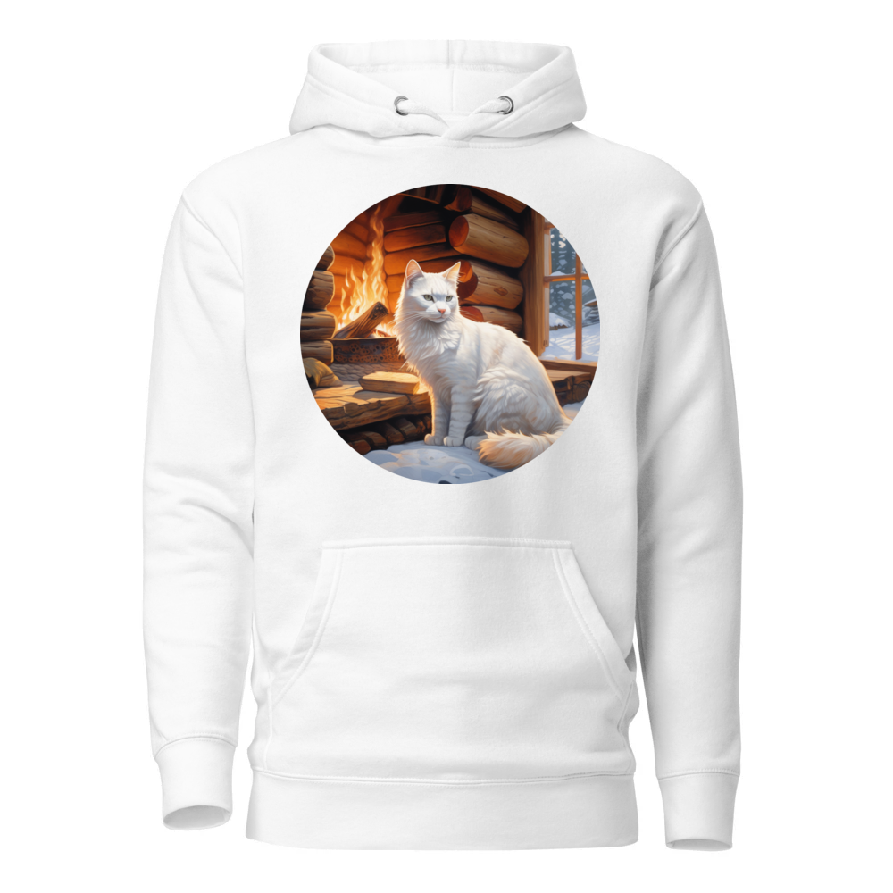 PugMug Custom White Companion Cat Hoodie
