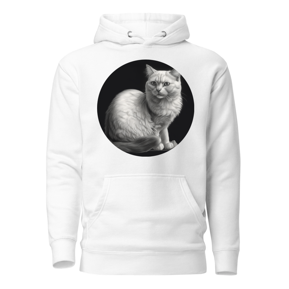 PugMug Custom White Companion Cat Hoodie