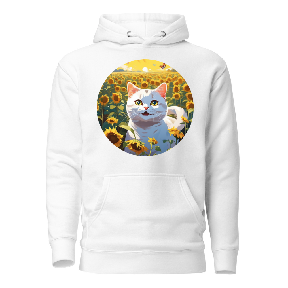 PugMug Custom White British Shorthair Cat Hoodie