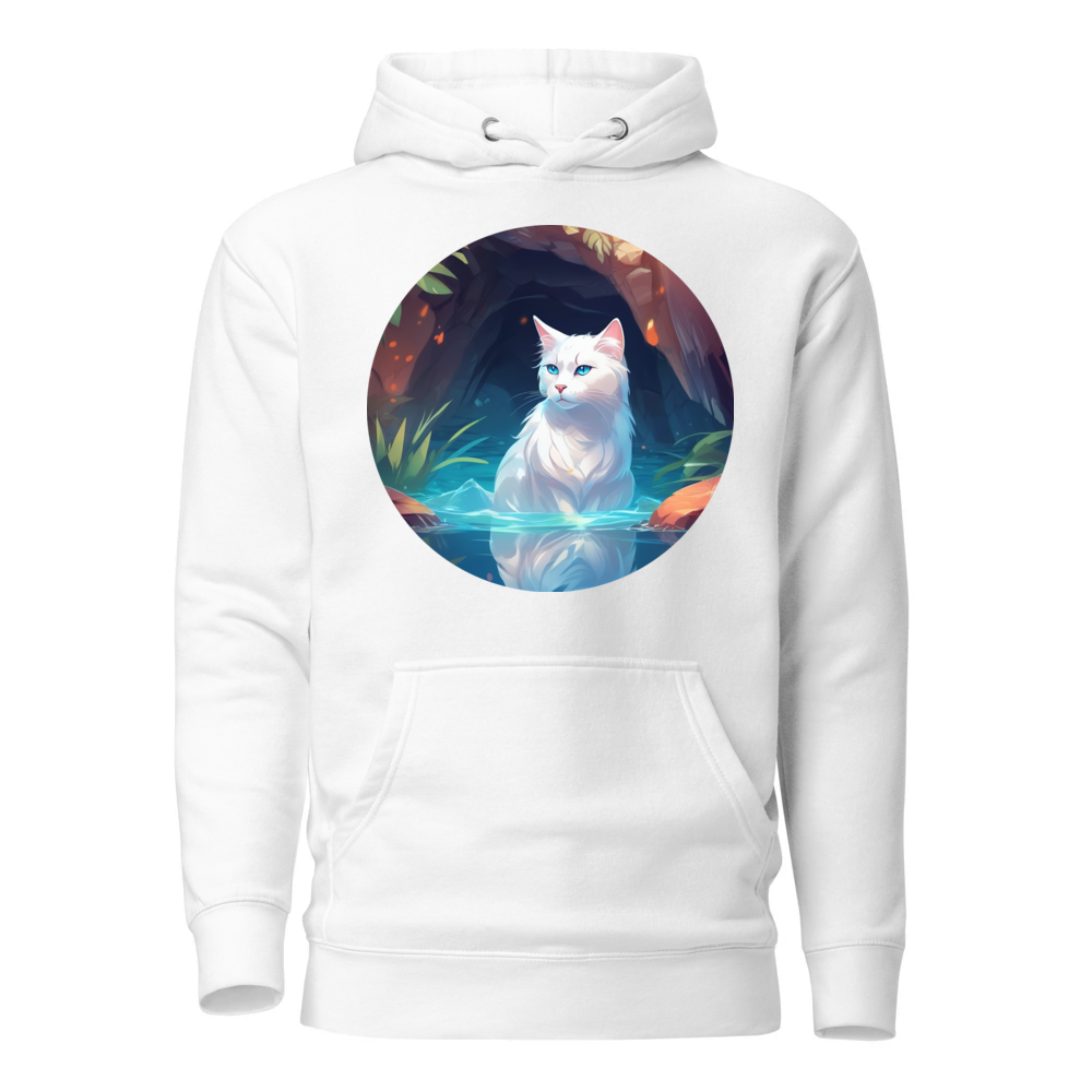 PugMug Custom White Companion Cat Hoodie