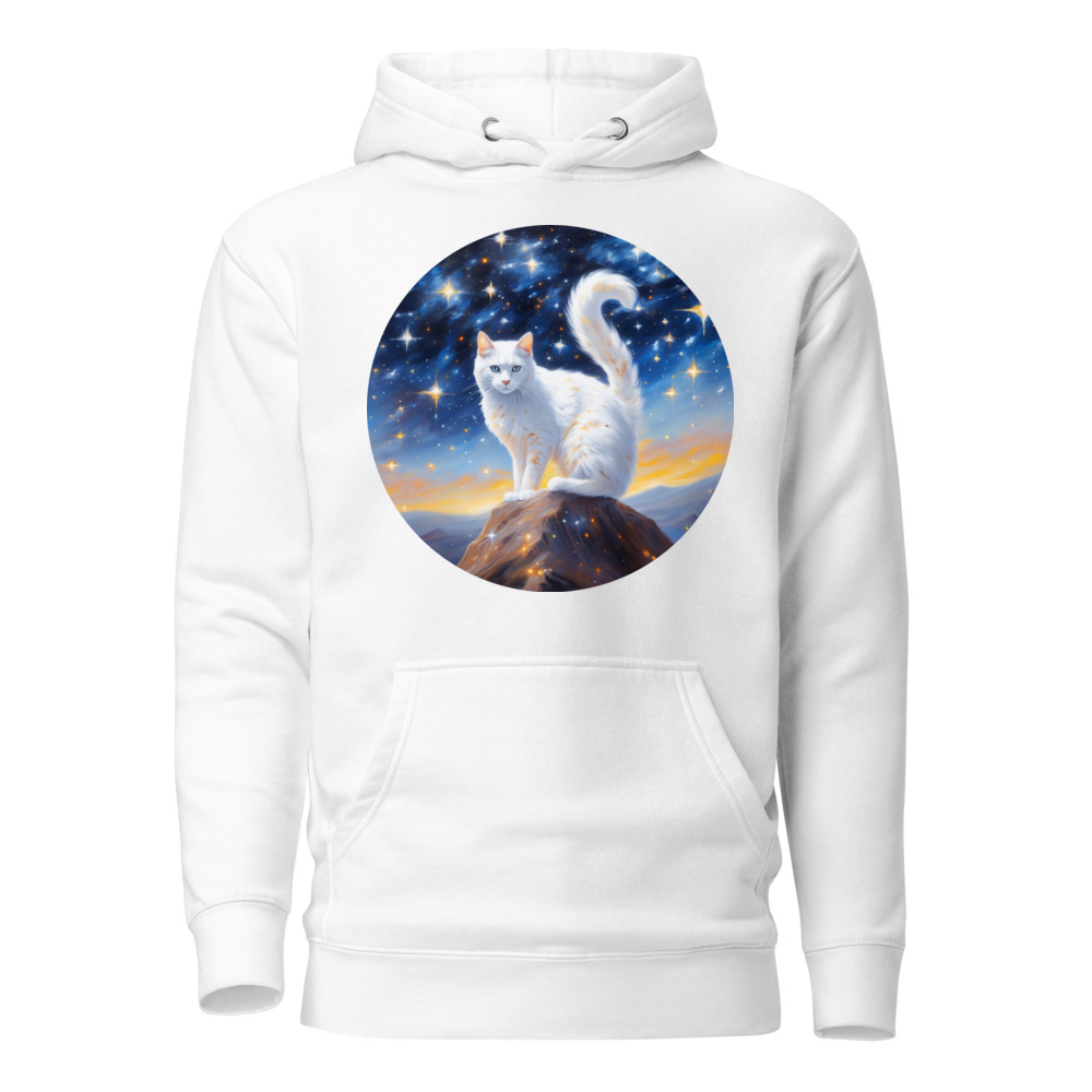 PugMug Custom White Companion Cat Hoodie