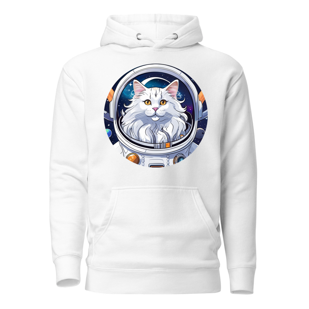 PugMug Custom White Maine Coon Cat Hoodie