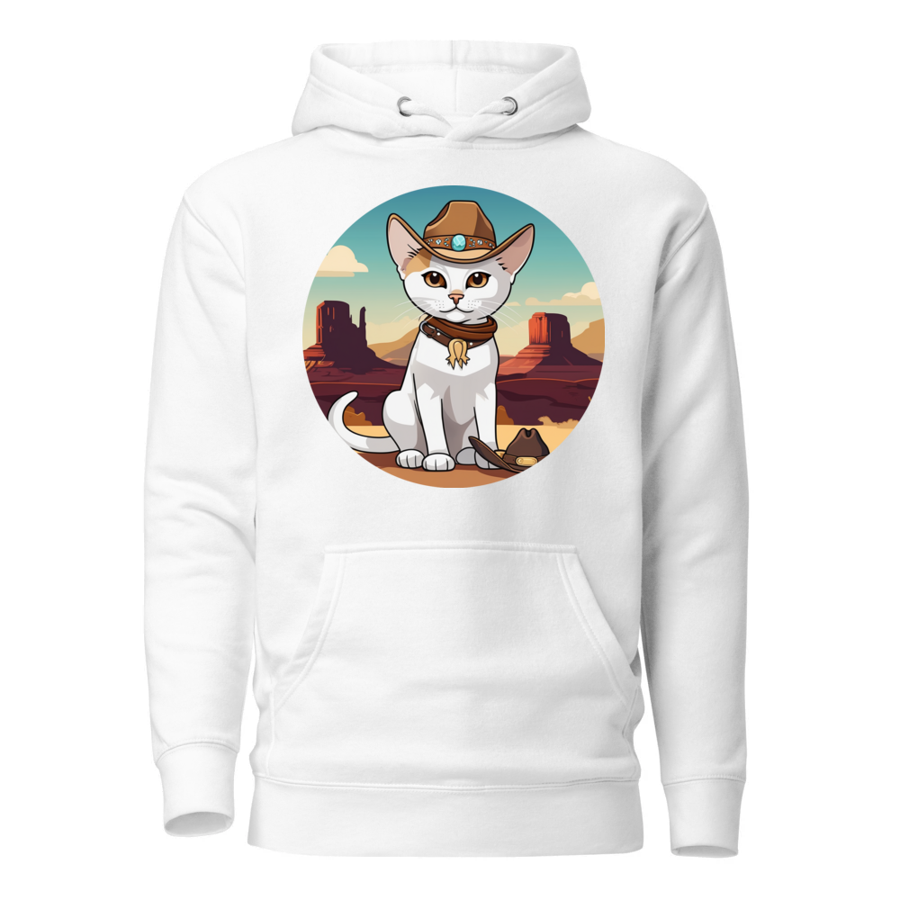 PugMug Custom White Abyssinian Cat Hoodie