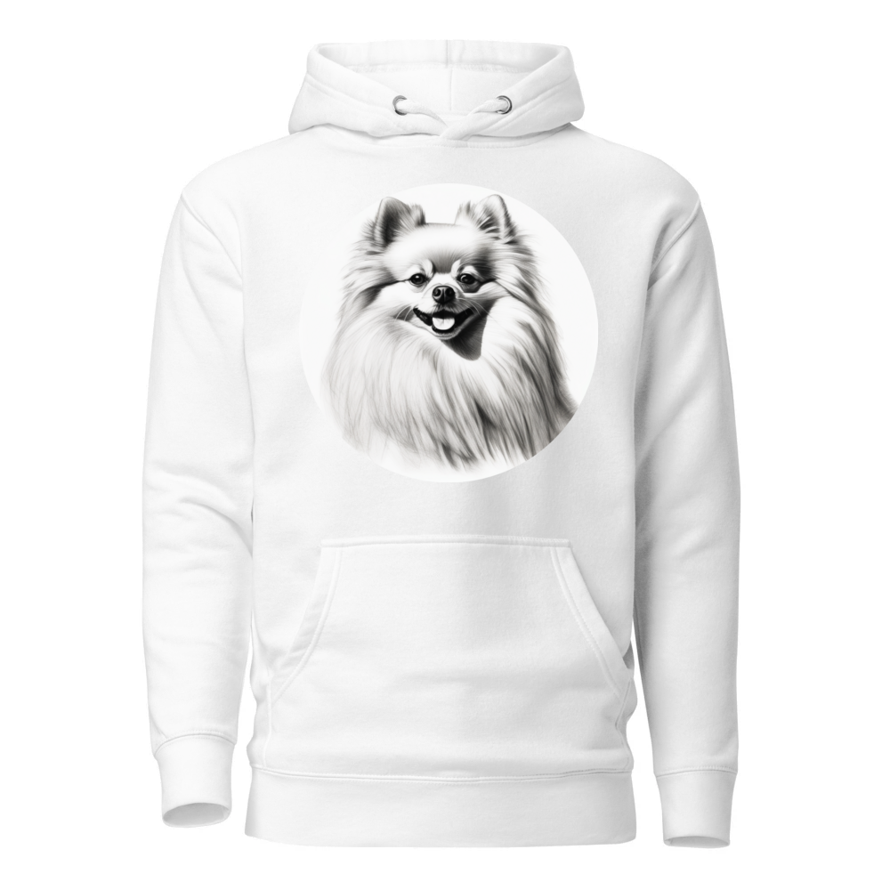 PugMug Custom White Pomeranian Hoodie