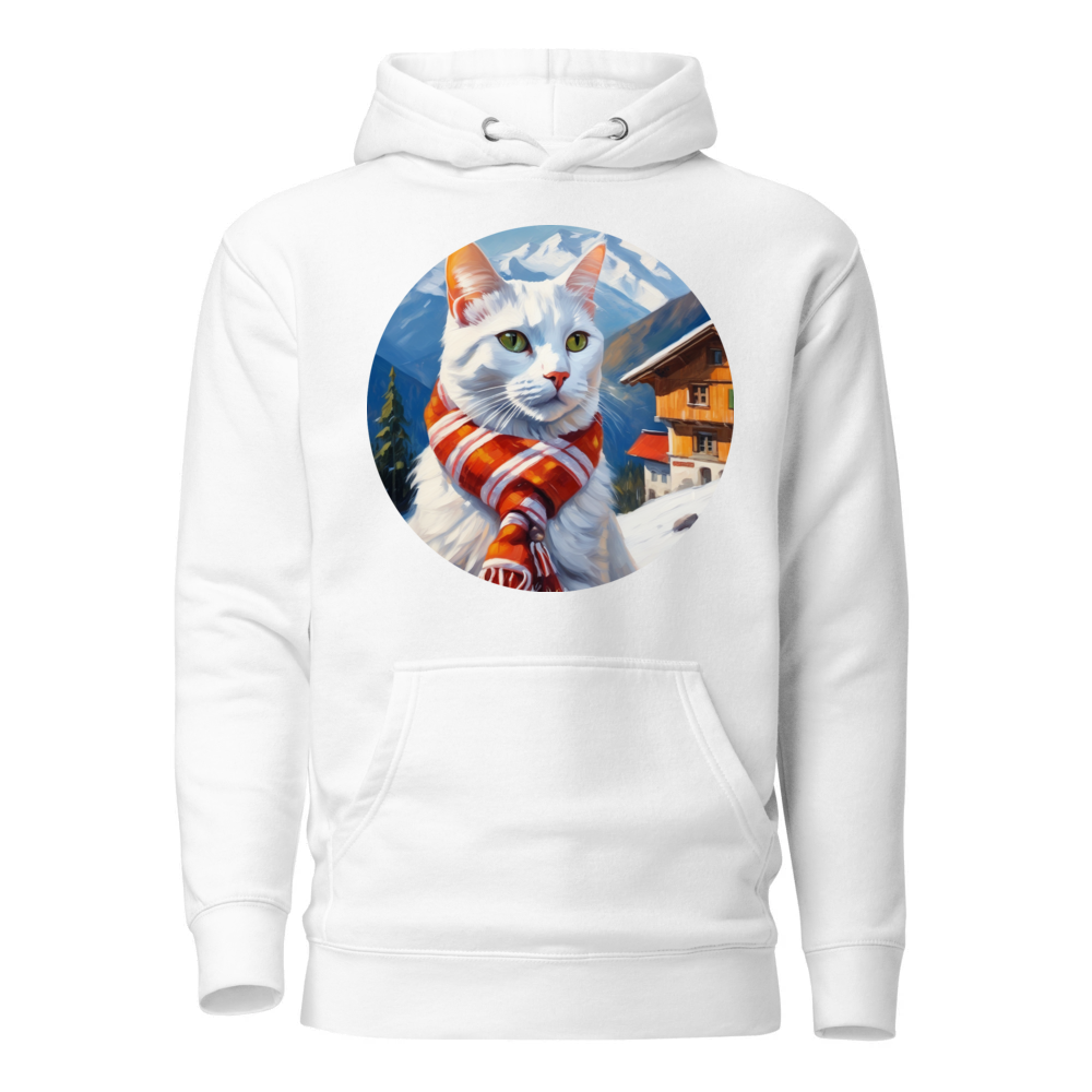 PugMug Custom White Companion Cat Hoodie