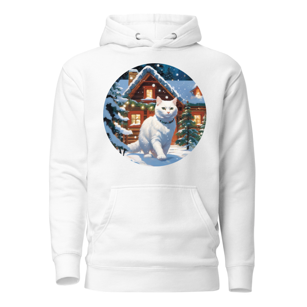PugMug Custom White Exotic Cat Hoodie