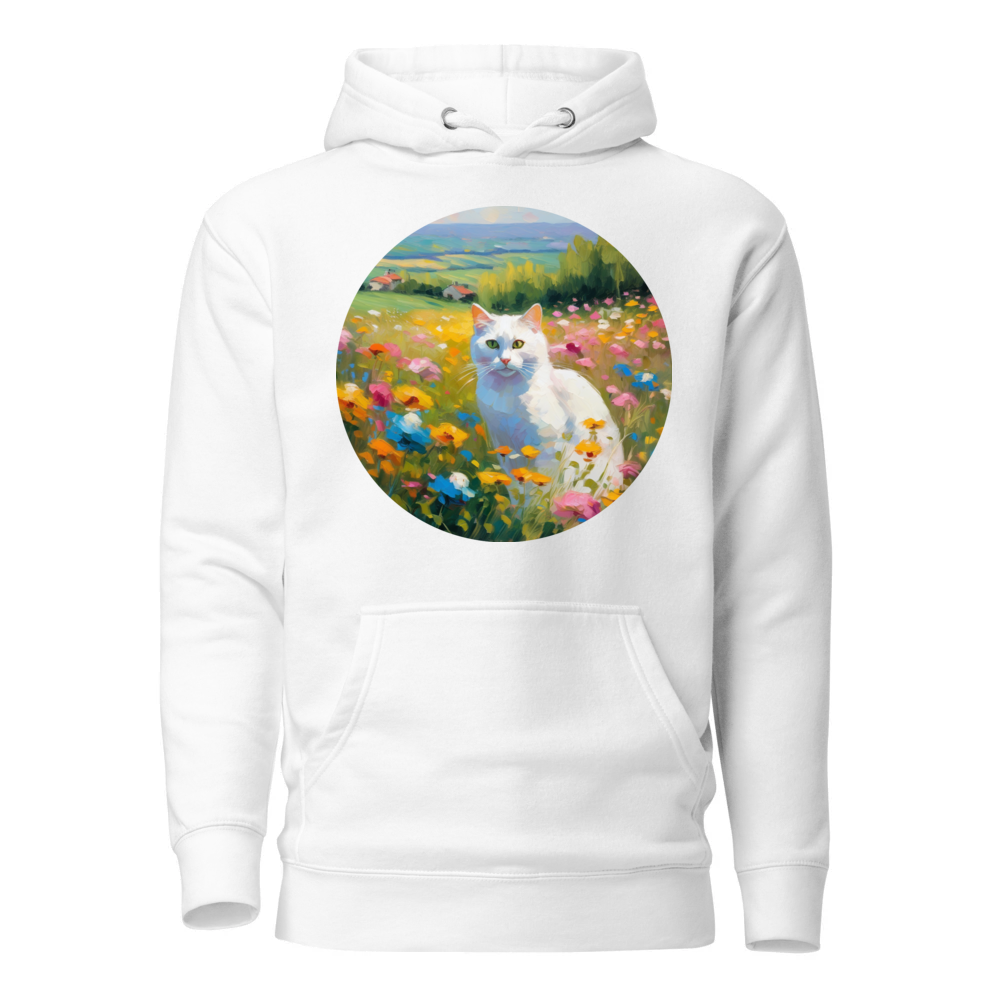PugMug Custom White Companion Cat Hoodie