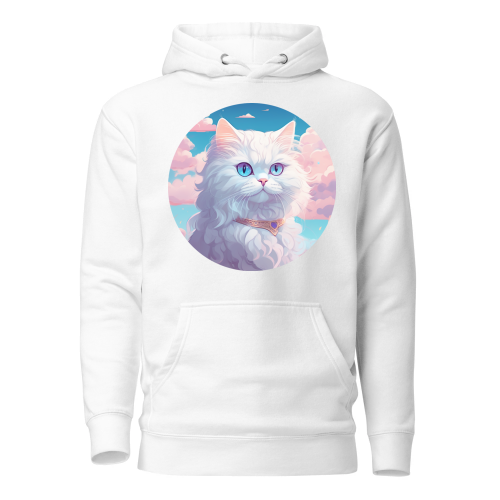 PugMug Custom White Persian Cat Hoodie