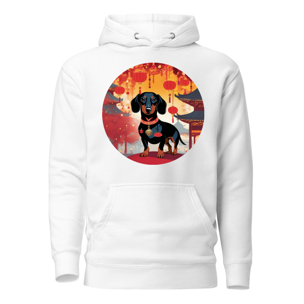PugMug Custom Black Dachshund Hoodie