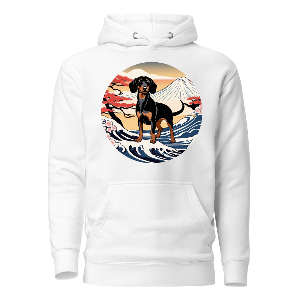 PugMug Custom Black Dachshund Hoodie