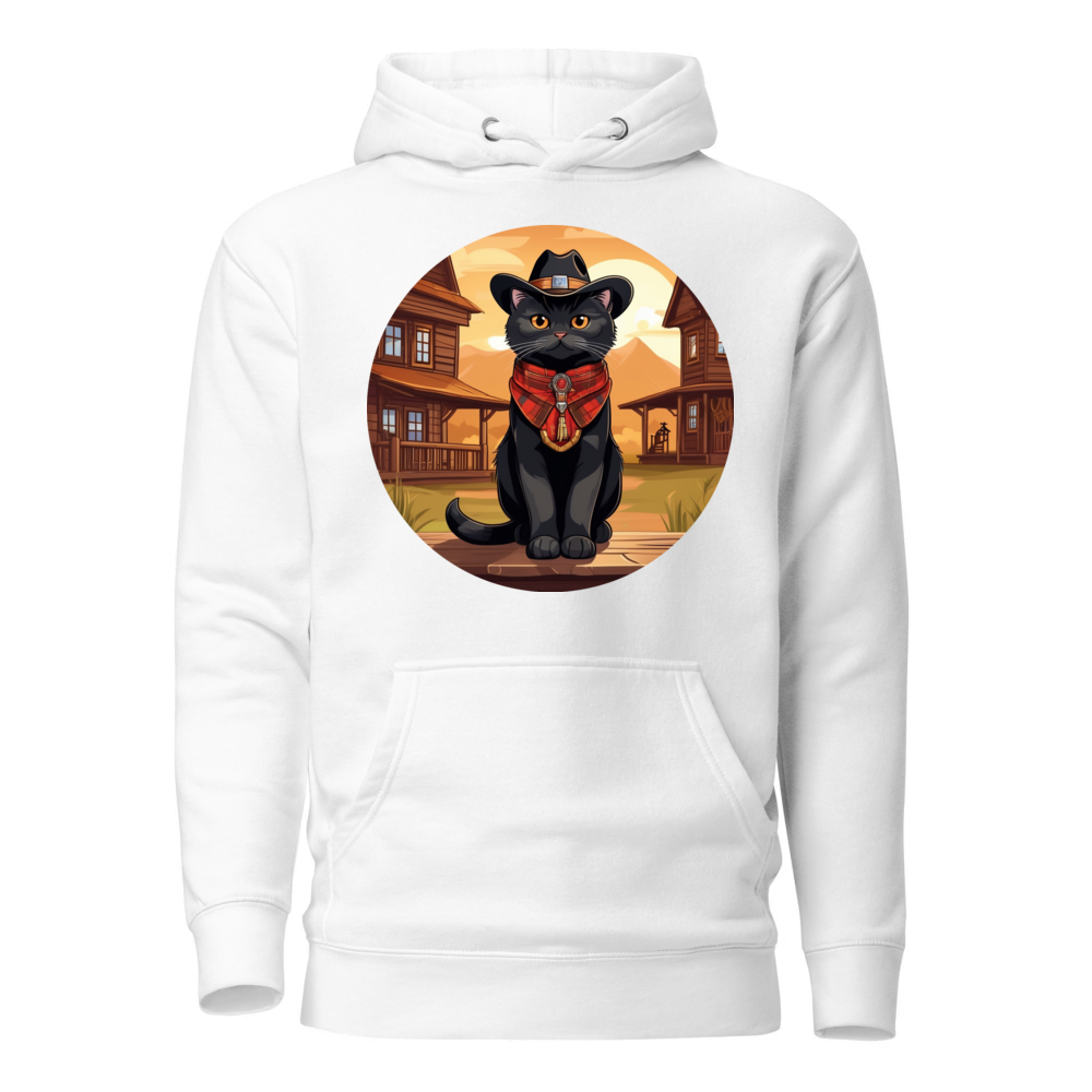 PugMug Custom Black Scottish Fold Cat Hoodie