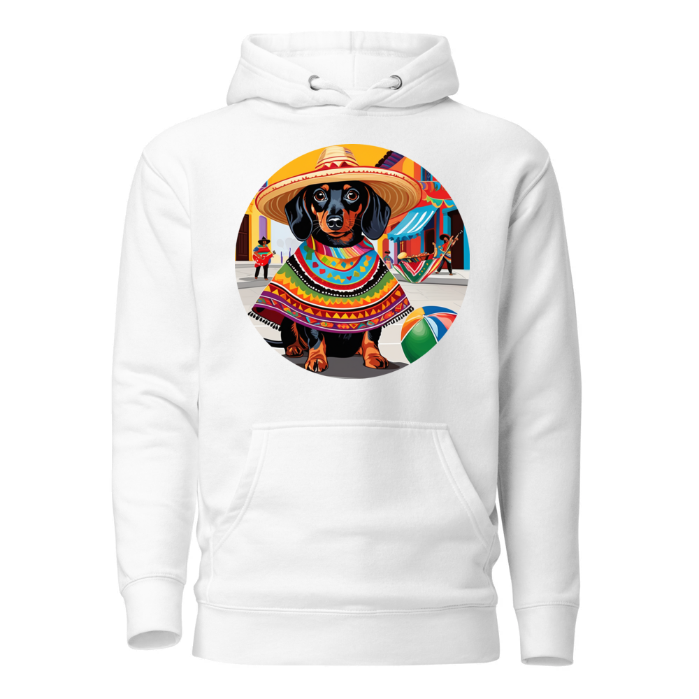 PugMug Custom Black Dachshund Hoodie