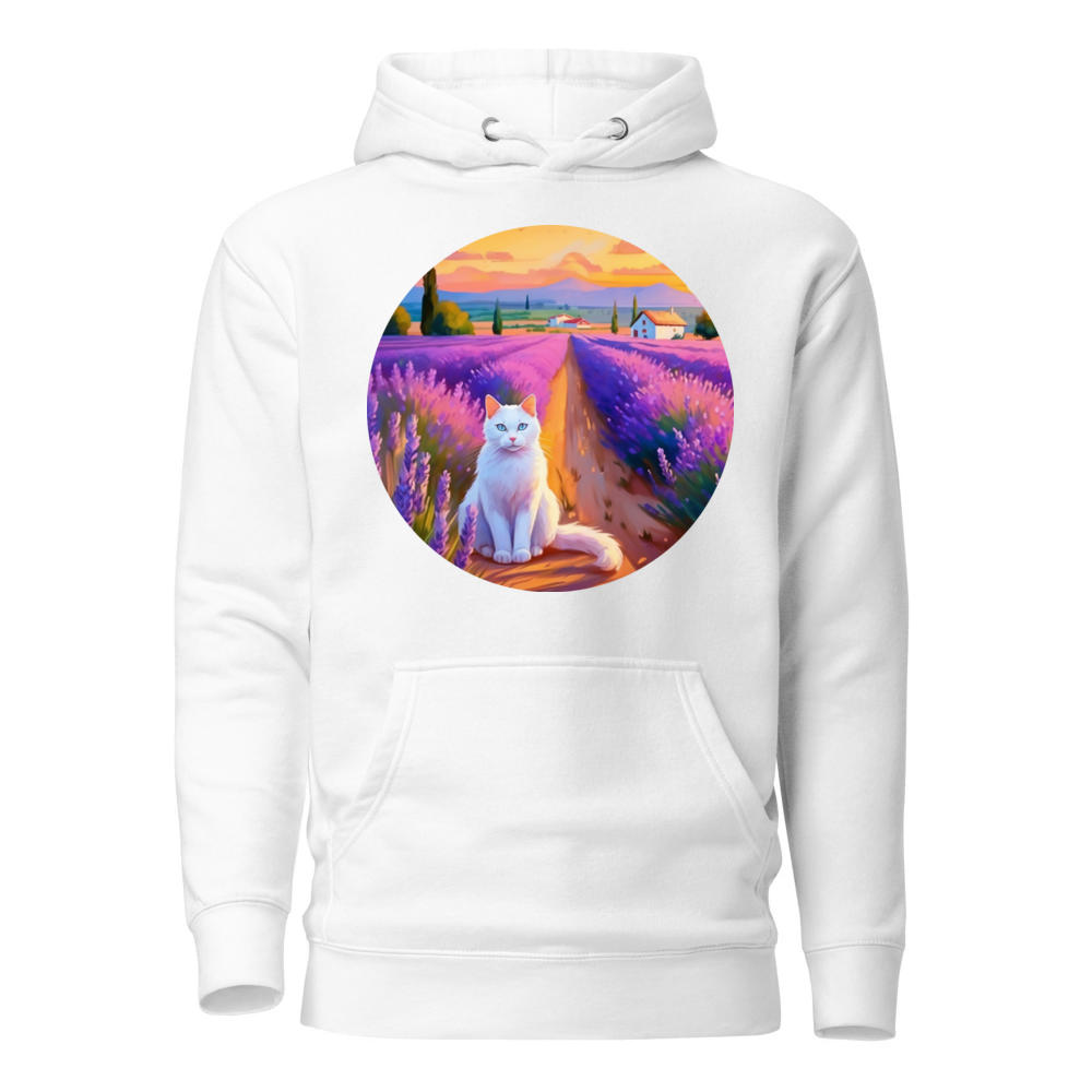 PugMug Custom White Companion Cat Hoodie
