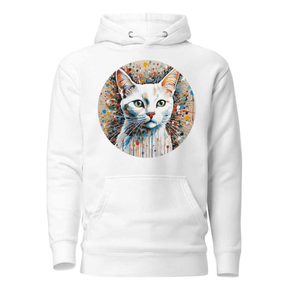 PugMug Custom White Companion Cat Hoodie