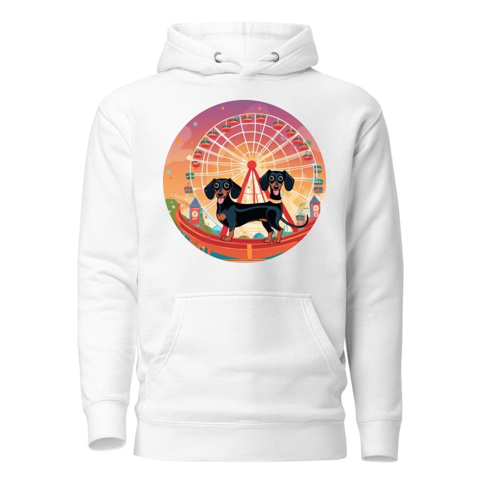 PugMug Custom Black Dachshund Hoodie