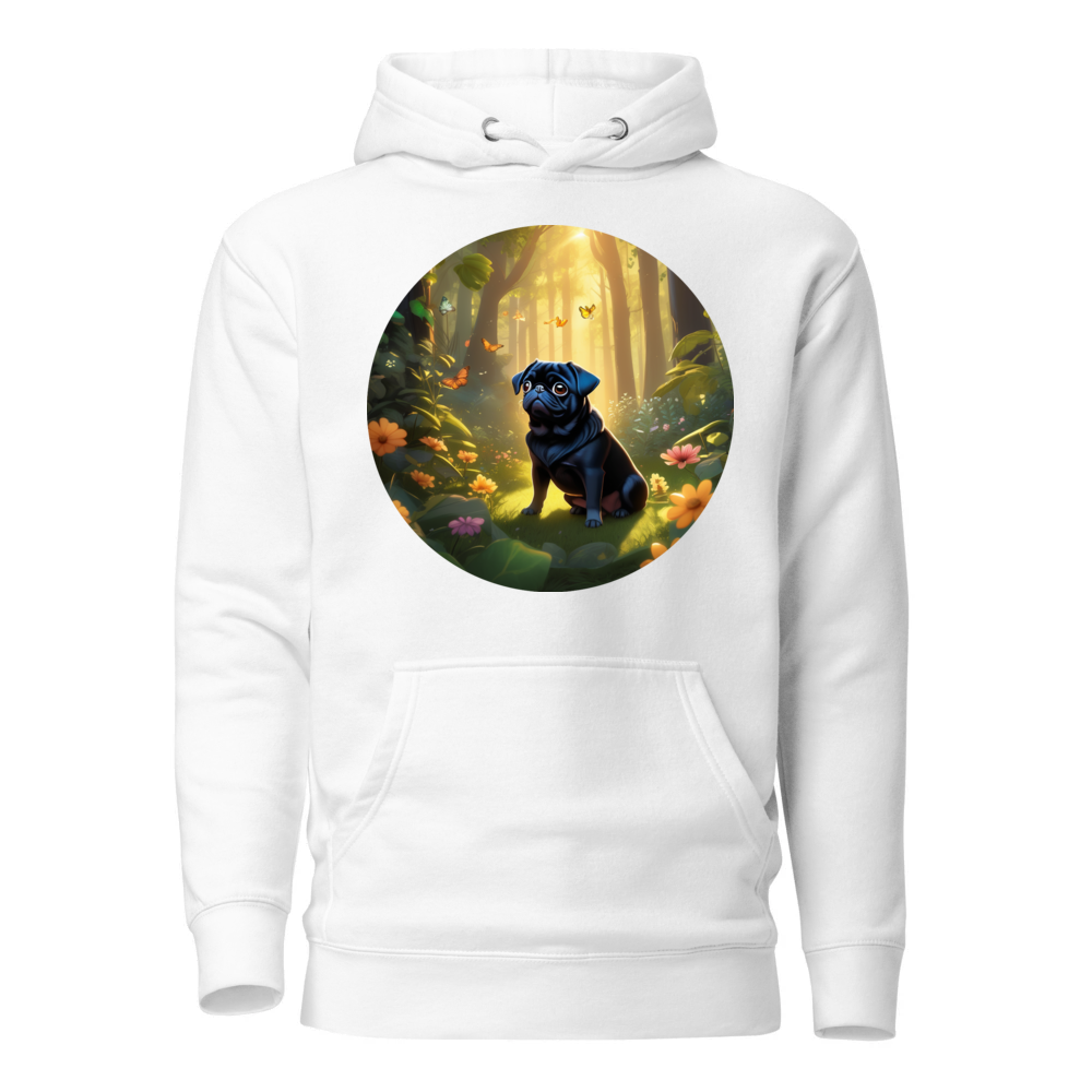 PugMug Custom Black Pug Hoodie