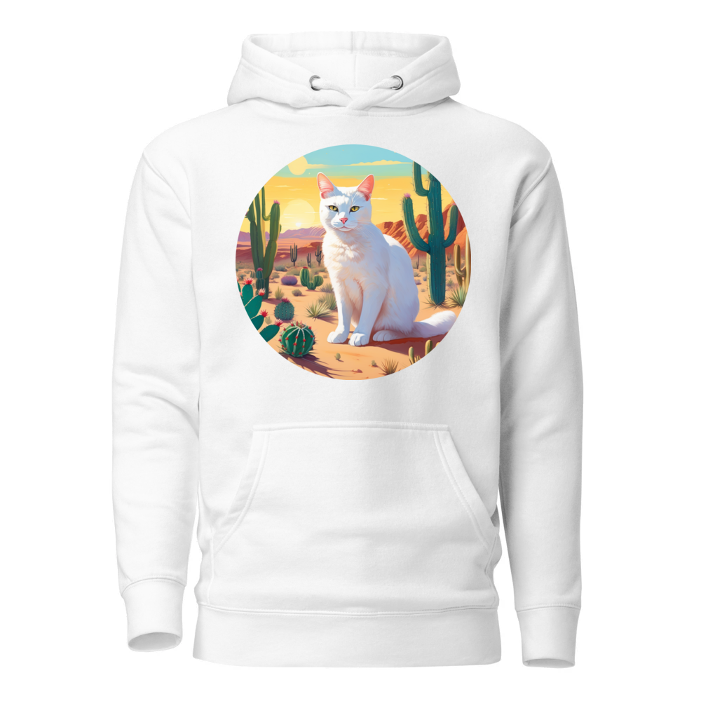 PugMug Custom White Companion Cat Hoodie
