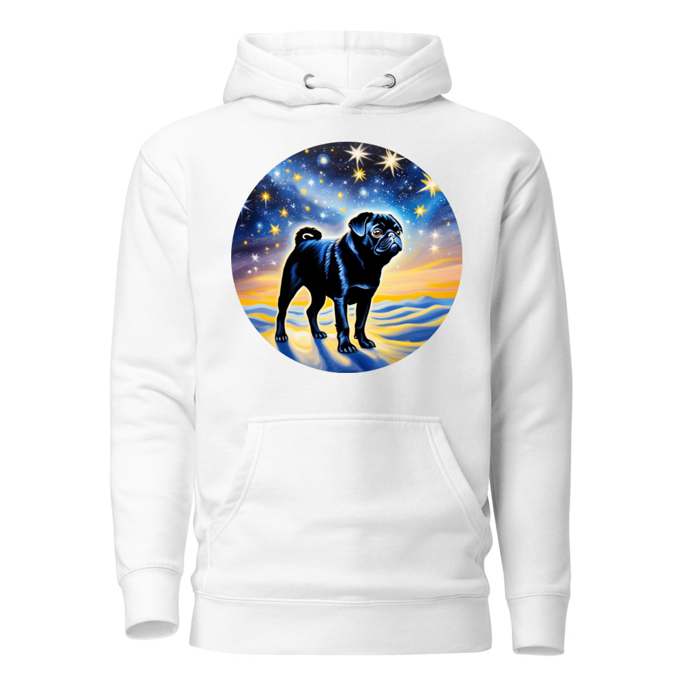 PugMug Custom Black Pug Hoodie