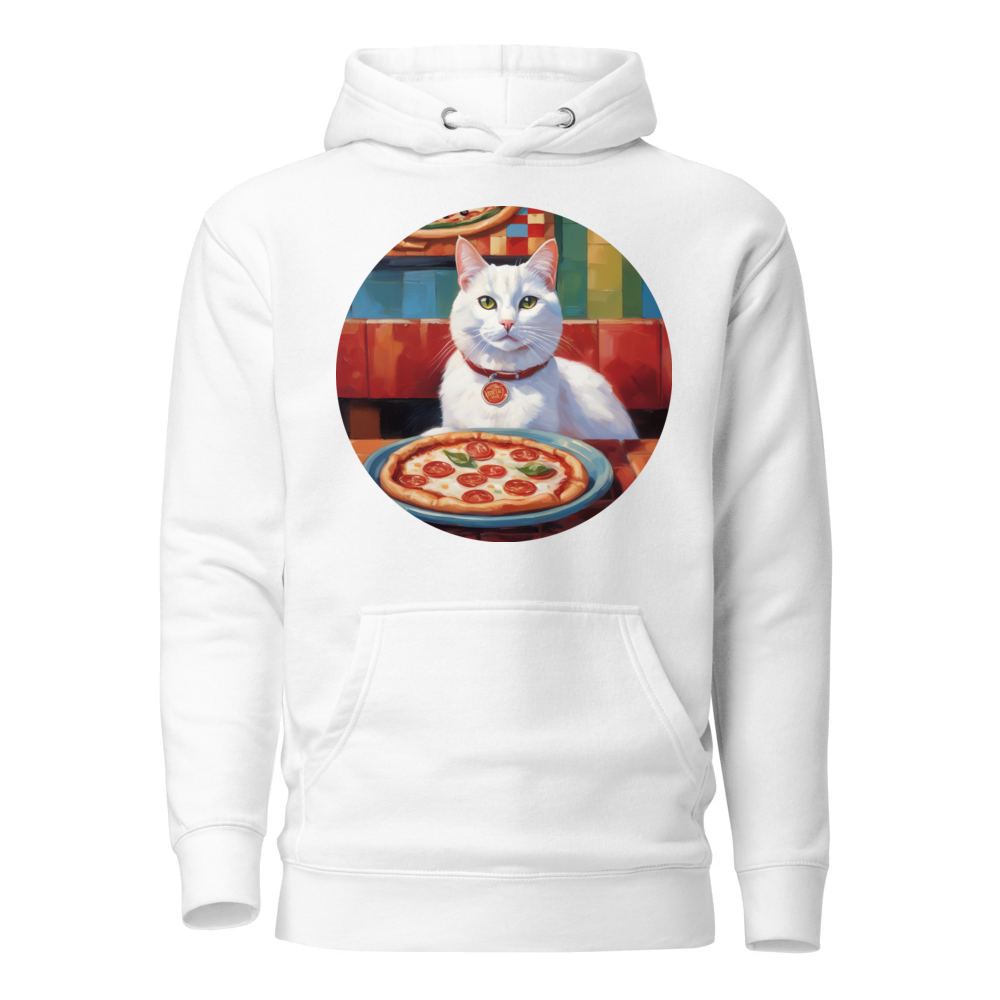 PugMug Custom White Companion Cat Hoodie