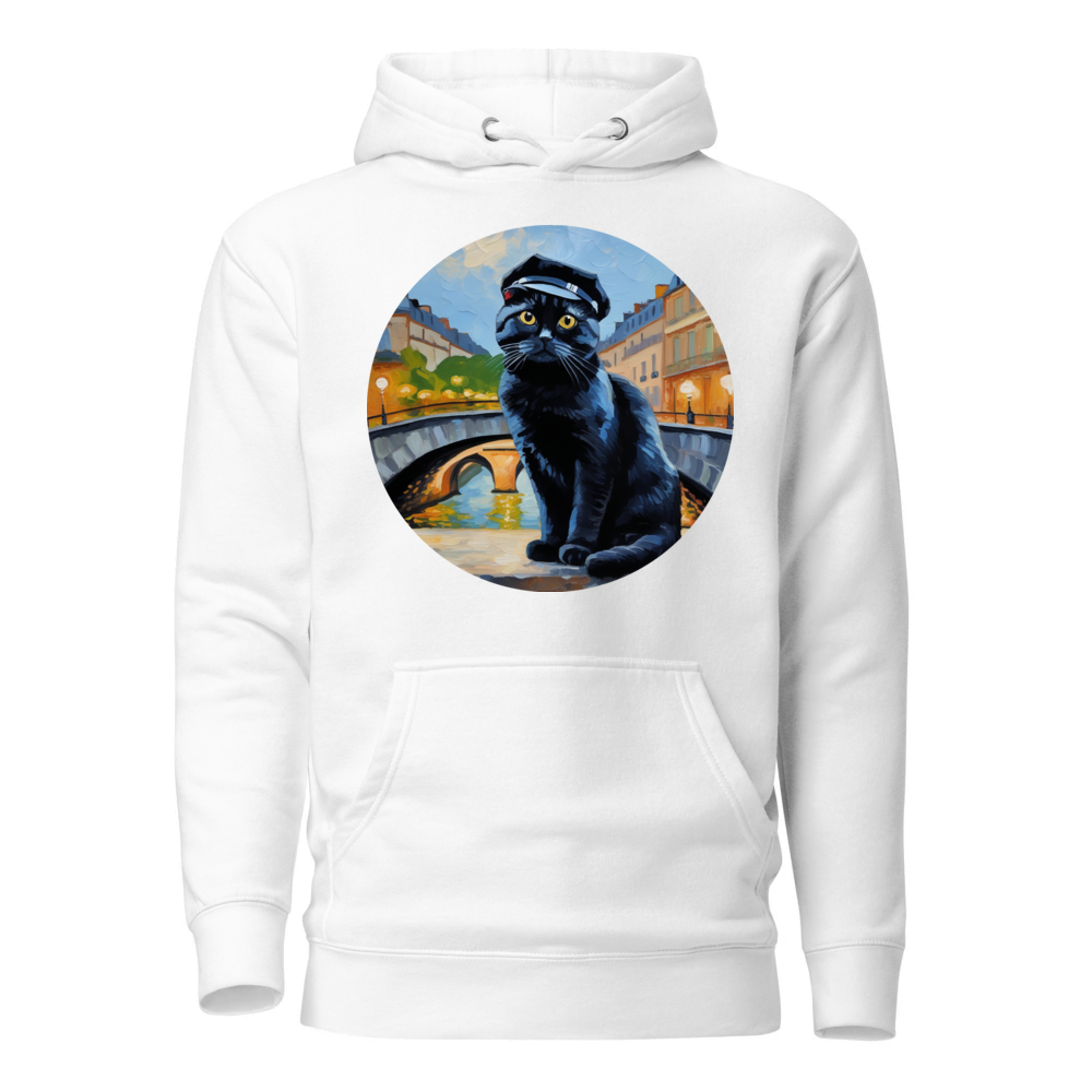 PugMug Custom Black Scottish Fold Cat Hoodie