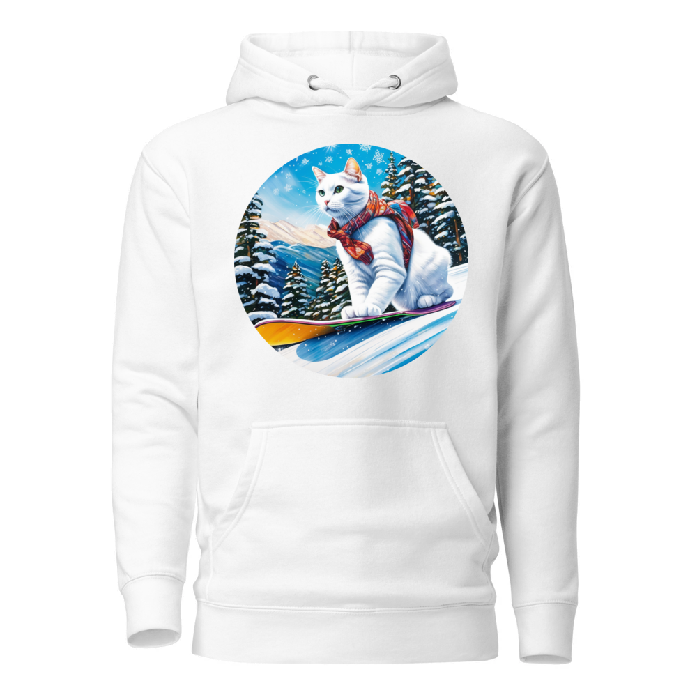 PugMug Custom White Companion Cat Hoodie