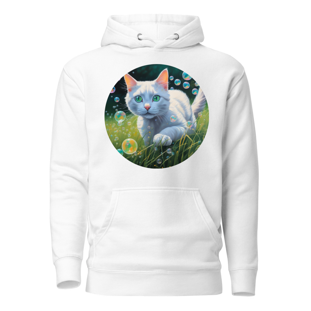 PugMug Custom White Companion Cat Hoodie