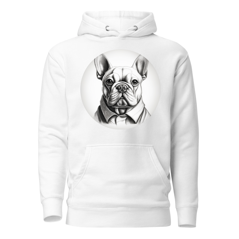 PugMug Custom White French Bulldog Hoodie