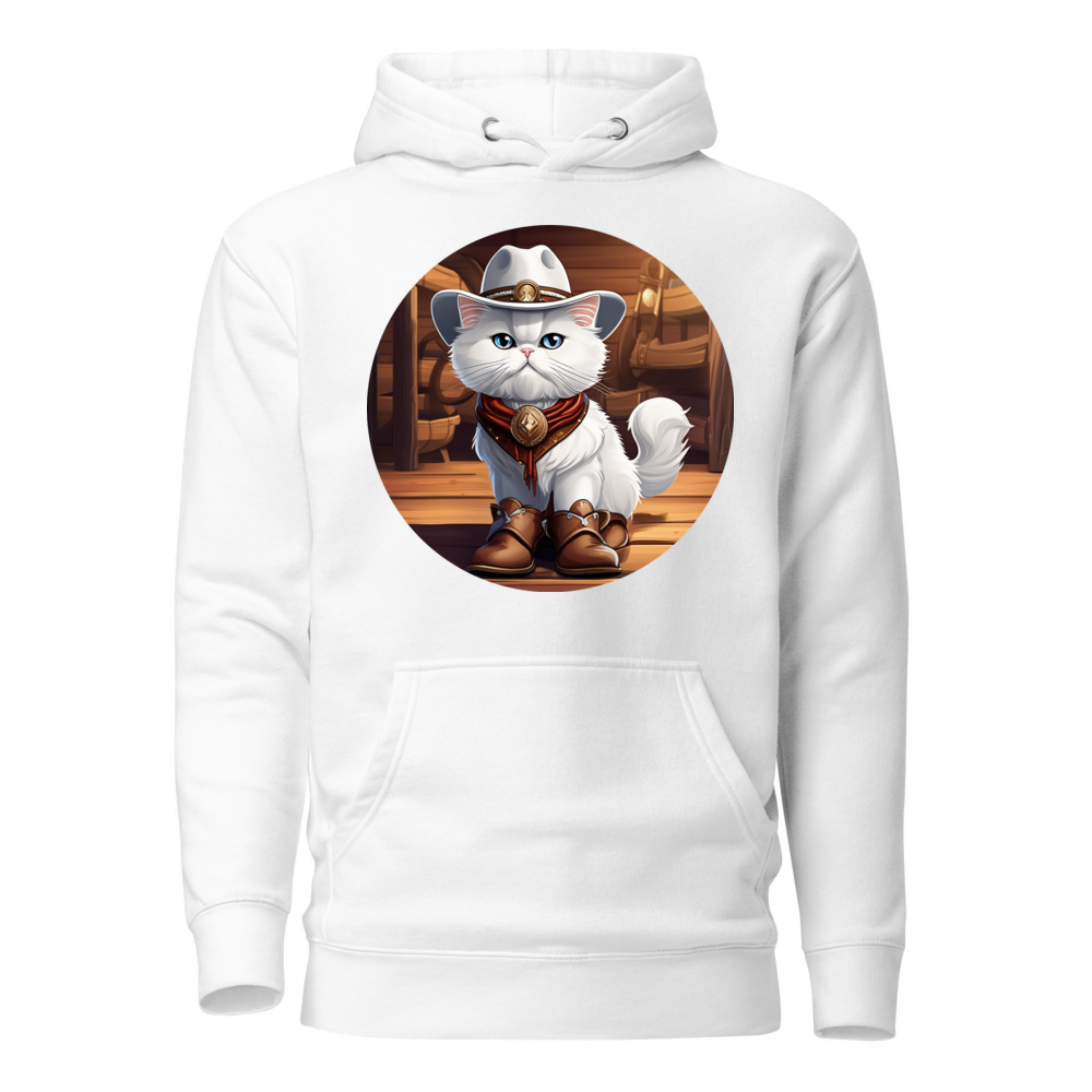 PugMug Custom White Persian Cat Hoodie