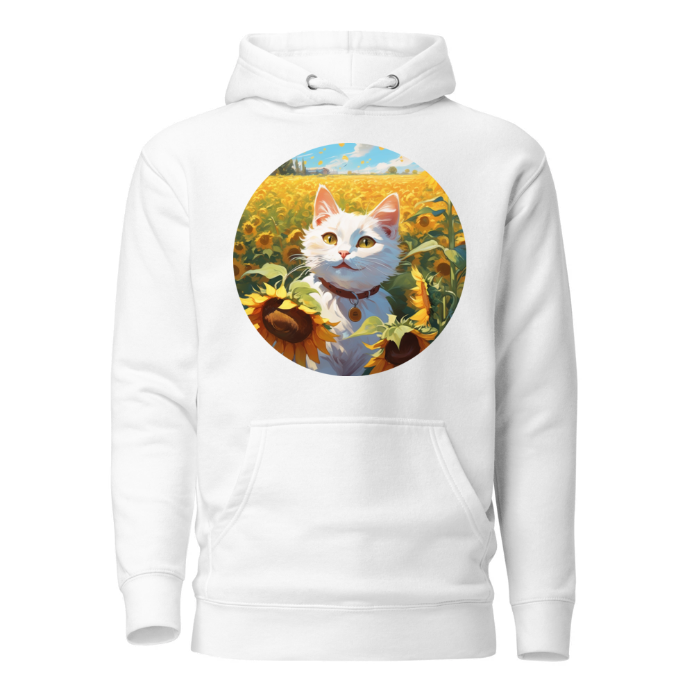 PugMug Custom White Companion Cat Hoodie