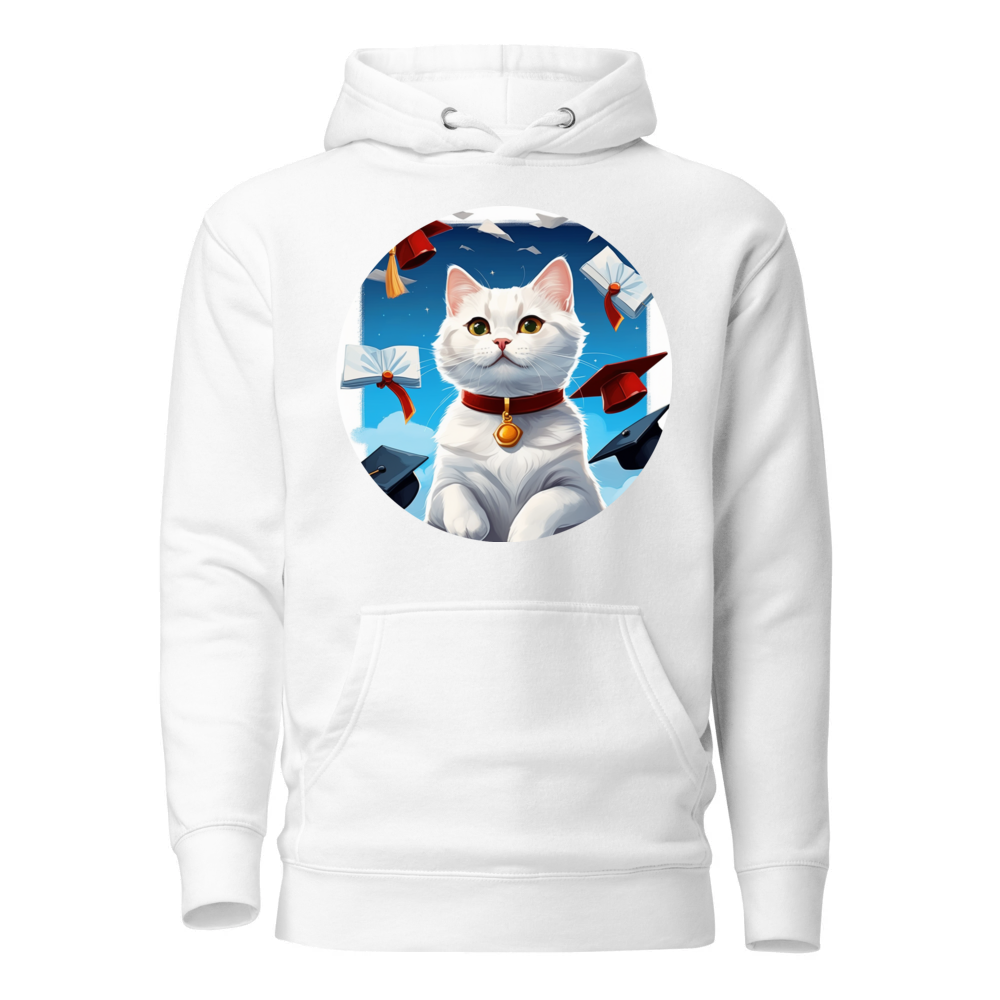 PugMug Custom White British Shorthair Cat Hoodie