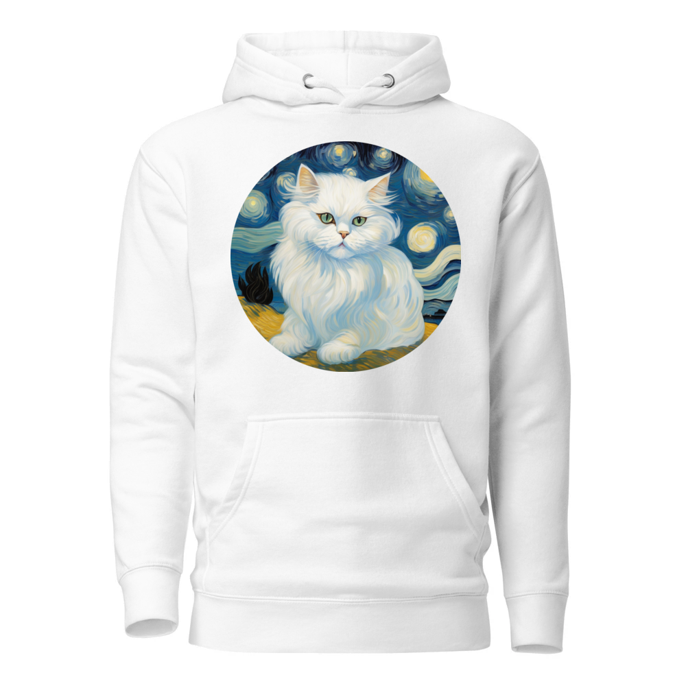 PugMug Custom White Persian Cat Hoodie