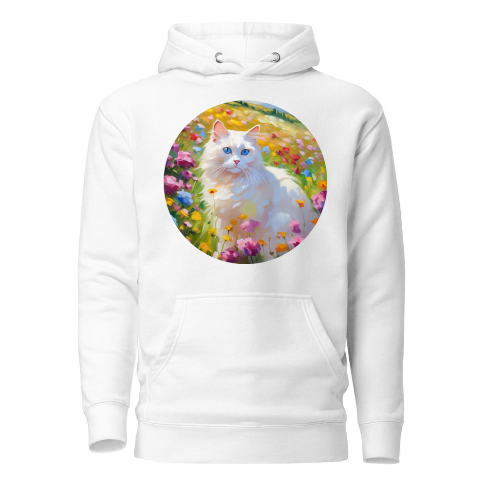 PugMug Custom White Ragdoll Cat Hoodie