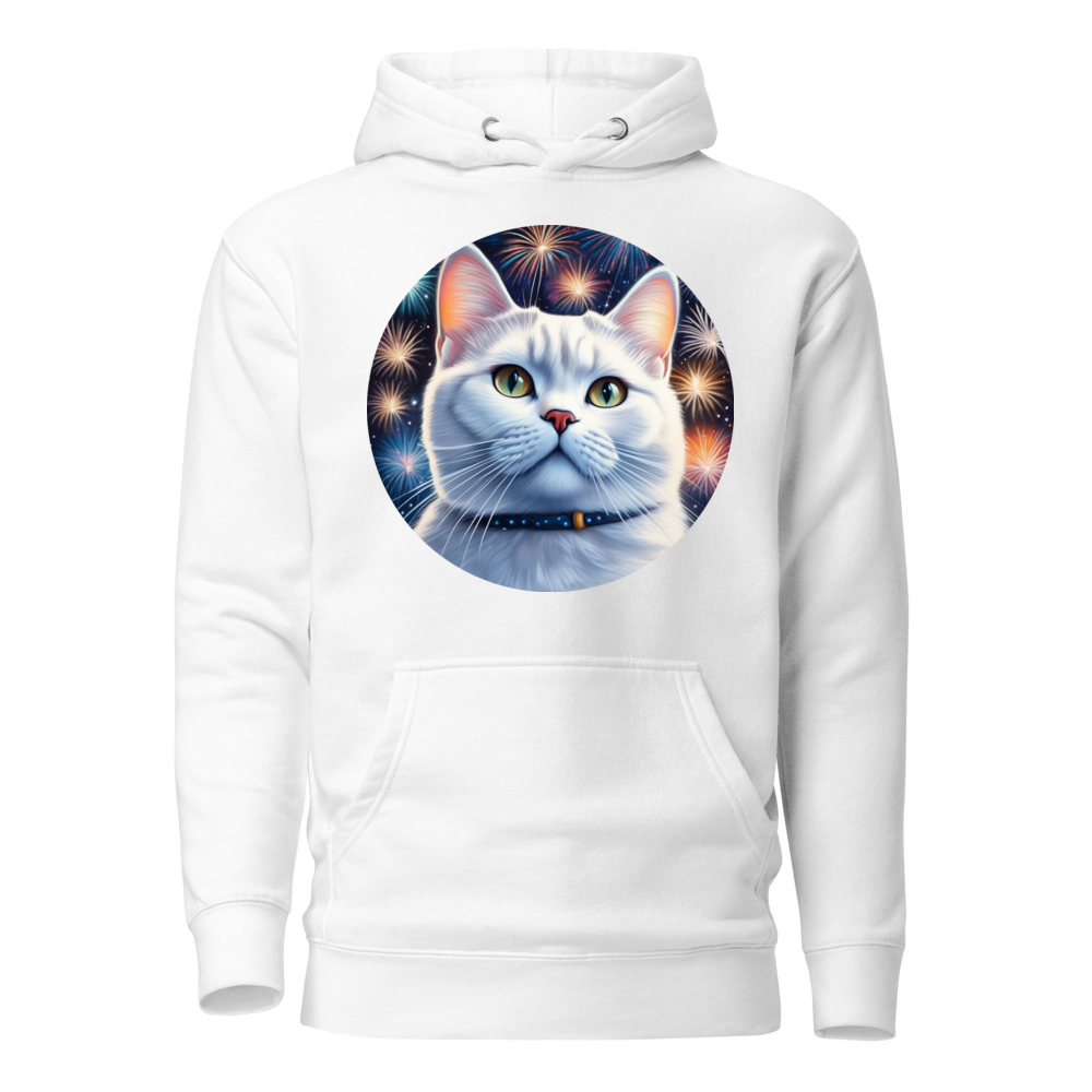 PugMug Custom White British Shorthair Cat Hoodie