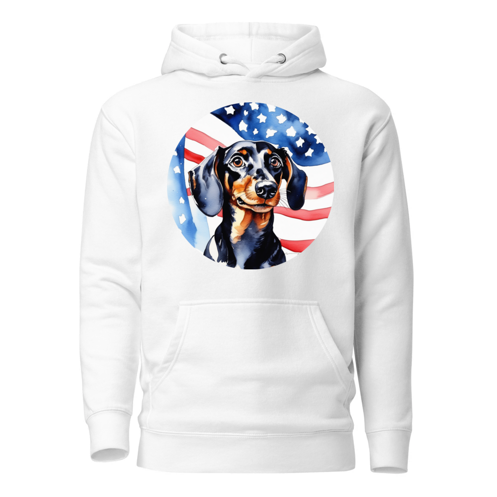 PugMug Custom Black Dachshund Hoodie