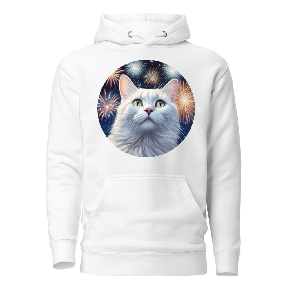 PugMug Custom White Companion Cat Hoodie
