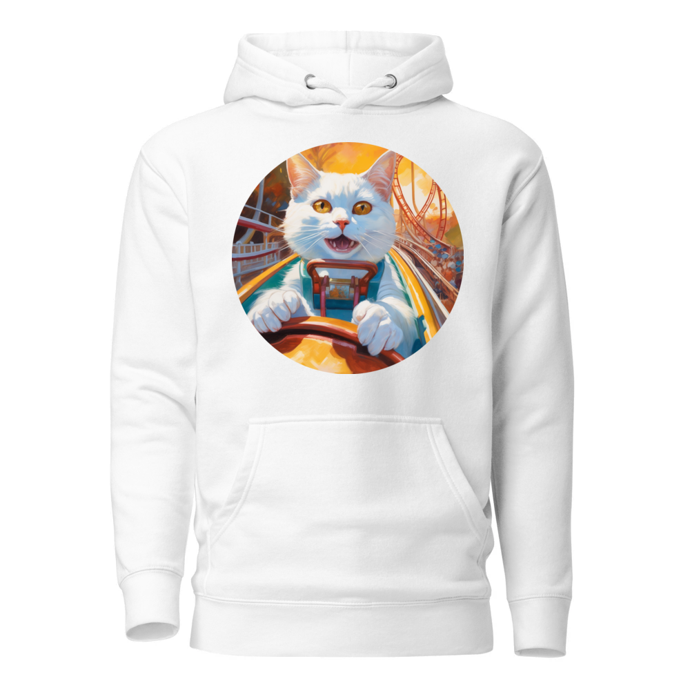 PugMug Custom White Companion Cat Hoodie