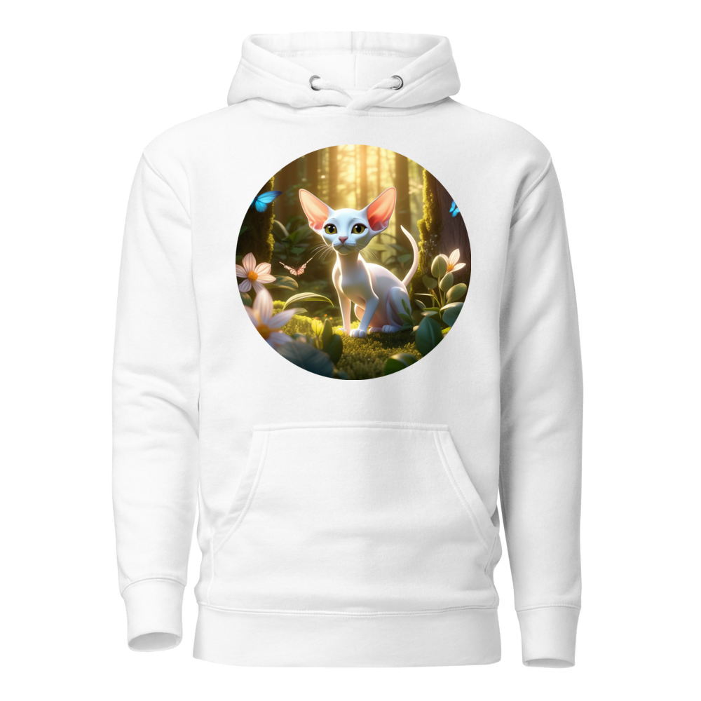 PugMug Custom White Sphynx Cat Hoodie
