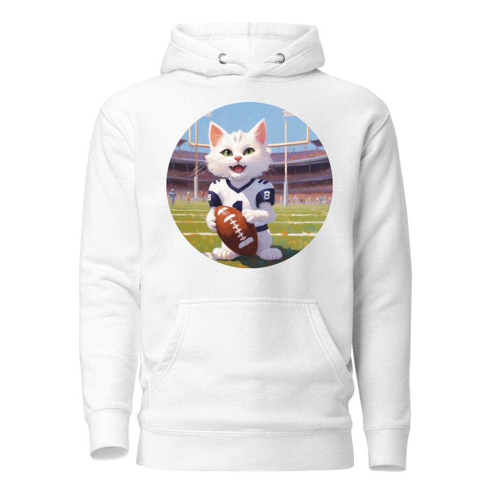 PugMug Custom White Companion Cat Hoodie