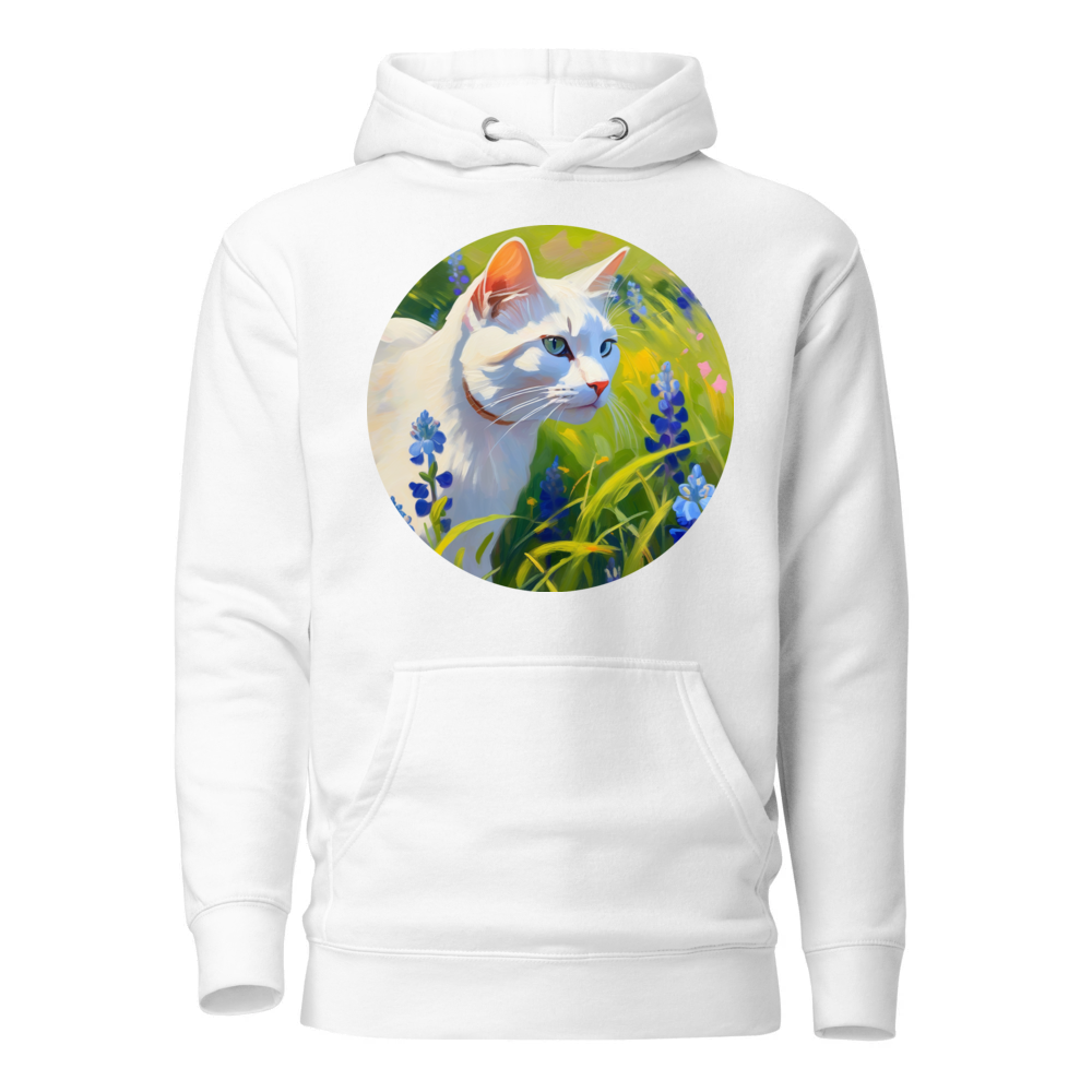 PugMug Custom White Companion Cat Hoodie